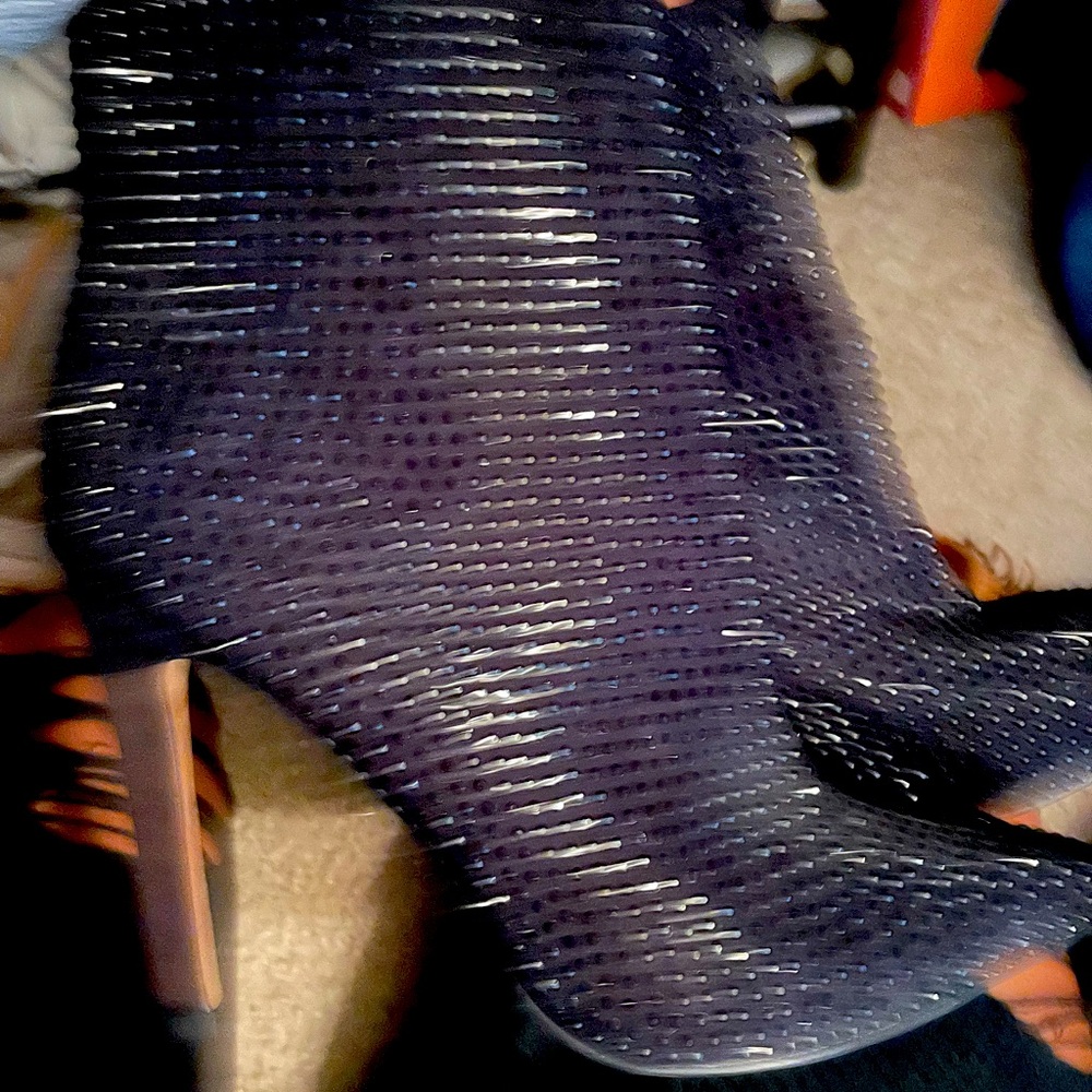 Black sparkle boots